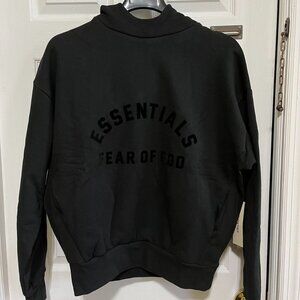 Fear of God Essentials Arch Logo Hoodie Jet Black